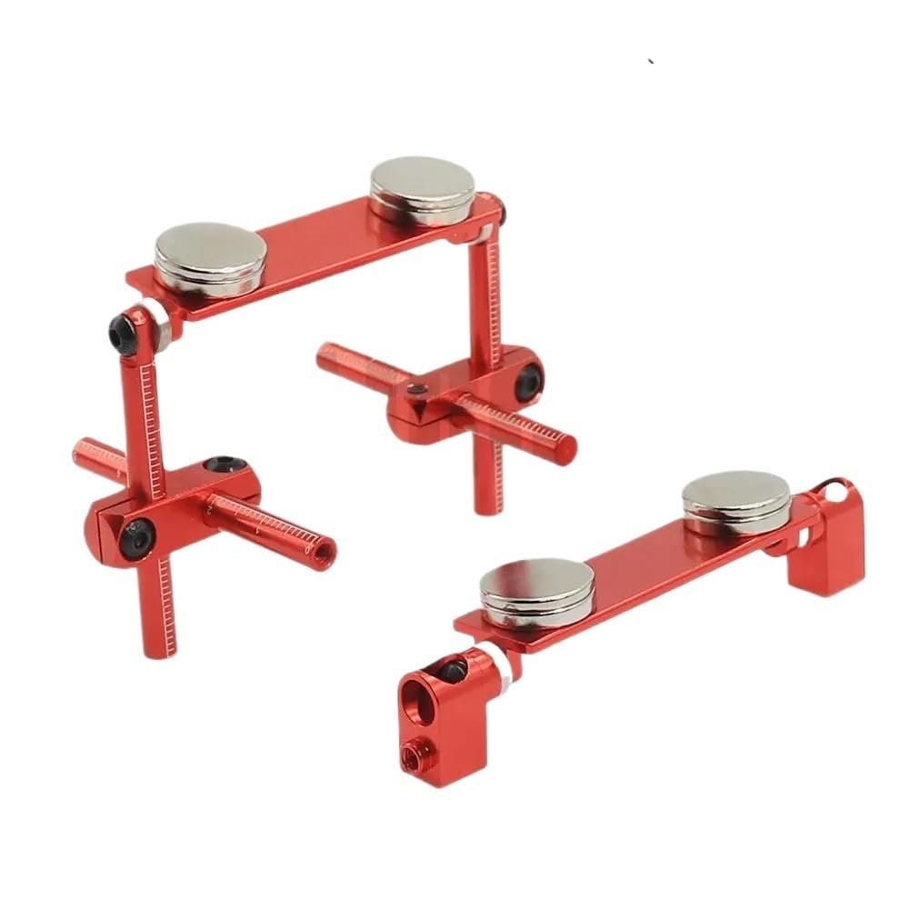 1 Set Alloy Magnetic Stealth Invisible Body Post Mount for 1:10 RC Models Car Drift HSP d90 Sakura Himoto Redcat Exceed Racing(Red)