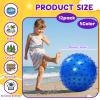 Jerify 12 Pcs 18 Inch Knobby Bouncy Balls Bulk Spiky Bouncy Sensory Ball Soft Inflatable Giant Massage Stress Plastic for Outdoor Indoor Games Party Favors Stocking view 2