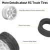 1/10 RC On Road Tires and Aluminum Wheels, daitoku 12mm Hex RC Rally Racing Car Tires for Tamiya TT01 TT02 XV01 TA06 A959 PTG2 HPI KYOSHO PTG2 Traxxas - Style B (Silver) view 4