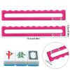 BOXOB 4pcs Mah Jongg Line Finder, Bright Mahjong Card Line Guide & Reader Acrylic Mahjong Gifts Accessories for Players (Rose Pink) view 2