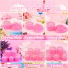 24 Pack Pink Slimes, Party Favors Kit, Mini Glow in The Dark Galaxy Bulk Slime, Stretchy Stress Relief for Kids, Soft Putty DIY Toy, Girls and Boys Classroom Supplies, Birthday, Goodie Bag Stuffers view 2