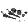 RC Car Transmission Shaft Compatible with Tamiya SW-01 1/24 RC 4WD Monster Truck Cars Upgrades Parts 4 Pcs Metal Drive Shaft CVD Connector Nut Set view 3