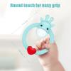 3 Pack BPA Free Silicone Giraffe Ring, Valentines Day Gifts Baby Teether, SHARE&CARE Heart Baby Teething Toys for 3 Months Above Infant Sore Gums Pain Relief, Women Gift for Mom, Wife,Her view 2