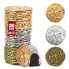 Large Metal Pirate Coins Gold Treasure Coin Set, Metal Replica Spanish Doubloons for Board Games, Tokens,Realistic Money Imitation for Treasure Chest - Size 1.18" (Gold 12/Silver 12/Bronze 12) view 1