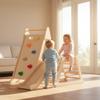 Costzon Indoor Playground for Kids, Toddler Jungle Gym Climbing Toys with Extended Slide, Rock Climbing, Wooden Kids Climber & Play Structure, Montessori Climbing Toys for 3+ Boys & Girls Gifts view 2