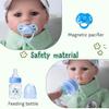 11 Pcs Reborn Baby Doll Clothes Boy Dinosaur Outfit Accessories for 17-22 Inch Reborn Boy Dolls 20 Inch Newborn Baby Boy Clothes Green Accessories with Backpack view 4