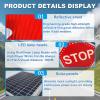 aromaoveite Led Stop, Solar Powered Stop Flashing Traffic, Aluminum Octagonal Road Sign, Durable Metal Frame + Engineering Grade Reflective Film, Rust-Proof Aluminum, Strong Uv Protection, Waterproof view 4
