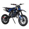 50CC 2-Stroke Kids Dirt Bike, Mini Bike Gas Powered for Kids & Adults Mini Off-Road Motorcycle Gas Pocket Motorcycle with Front Rear Disc Brakes Load 330 LBS for Gifts Outdoor Blue view 1