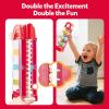 CuteZone Montessori Toys for 2 Year Old  Farm Egg Drop Toy with 5 Fine Motor Activities, Cause & Effect Learning Toy for Toddlers 23, Travel Gift for Boys and Girls view 4