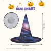 JEKYDOSD Space Spiral Cosmic Energy4 Print Halloween Hat Spooky Party Accessory, Carnivals Masquerade Balls view 3