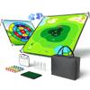 1GoTo-G 58" x 58" Battle Golf Chipping Game - 2-in-1 Sticky Golf Game Set, Large Chipping Mat with 20 Sticky Balls for Chipping Practice - Fun Family Party Game for Indoor and Outdoor Use view 1