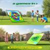 1GoTo-G 58" x 58" Battle Golf Chipping Game - 2-in-1 Sticky Golf Game Set, Large Chipping Mat with 20 Sticky Balls for Chipping Practice - Fun Family Party Game for Indoor and Outdoor Use view 2