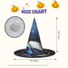 JEKYDOSD Math Formula Print Halloween Hat Spooky Party Accessory, Carnivals Masquerade Balls view 3