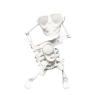 Dancing Swinging 3D Skeleton Wind Up Toy, Funny Desktop Clockwork Skull for Halloween Decoration Office Home Party Gift(White) view 1