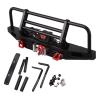 RC Accessories For Axial For TRX4 For SCX10 I II 90046 A68T 1/10 RC Crawler Car Metal Front Bumper With Winch Remote Controller System view 4