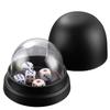 4 Set AntiCheating Dices Cup with Lid 20 Dices for Gaming Night KTV Restaurant Barbecue Shop for Party Entertainment Activity (4 Set Black) view 1