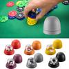 4 Set AntiCheating Dices Cup with Lid 20 Dices for Gaming Night KTV Restaurant Barbecue Shop for Party Entertainment Activity (4 Set Black) view 4