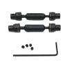 For WPL C64 C74-1 JA11 1/16 RC Car Metal Upgrade OP Accessories Parts Kit Front And Rear Drive Shafts Black For Silver RC Car Transmission Shaft(Black) view 1