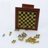 Dollhouse Miniature Chess Set Wood Board Games Model Ornament for Mini Room Decoration Easy Assembly Collection Gifts Chess Pieces view 3
