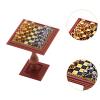 Dollhouse Miniature Chess Set Wood Board Games Model Ornament for Mini Room Decoration Easy Assembly Collection Gifts Chess Pieces view 4