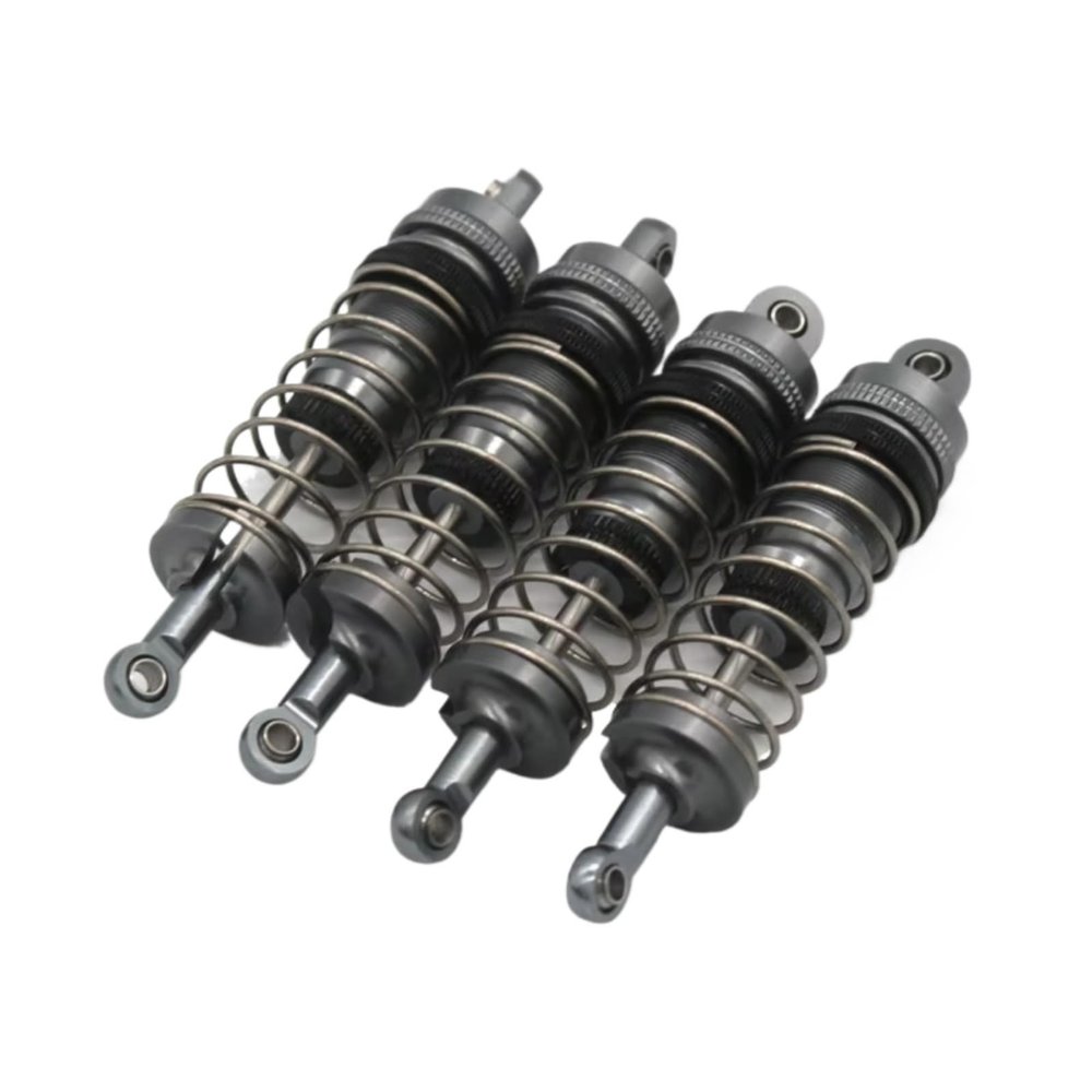 Rc Parts For Wltoys 124008 124010 144001 144002 144010 124017 124019 RC Car Metal Shock Absorber PO Accessories Shock Absorbers(Light Grey)