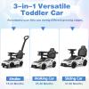 HONEY JOY Ride On Push Car for Toddlers, Licensed Maserati Ride On Sliding Car w/Handle & Handrails, Music & Lights, Under Seat Storage, No Batteries, Kids Ride On Toys for Boys and Girls(White) view 3
