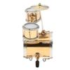 1:12 Scale Miniature Copper Drum Set Model Metal Musical Instrument for Dollhouse Desk Ornament Party Decoration Collectibles view 3