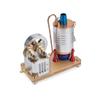 Steam Engine Model That Works, All-Metal Vertical Dual-Cylinder Oneway Piston Steam Engine Model Semi-Circular Dynamically Balanced Crankshaft Model, stem Gift for Adults & Teens, RTR Version view 1