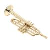 1/6 Scale Metal Trumpet Miniature Musical Instrument Golden 9cm for Dollhouse Fairy Garden Decor Display view 2