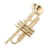 1/6 Scale Metal Trumpet Miniature Musical Instrument Golden 9cm for Dollhouse Fairy Garden Decor Display view 3