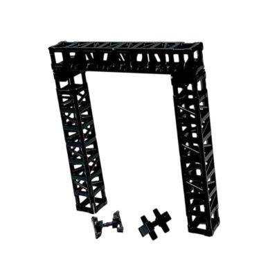 AlluraPet Model Display Items Set Organizer, Cartoon Character Storage Box Model Kit Display Stand Black Model Interlocking Display Base 3-Piece Set