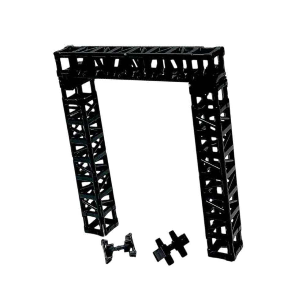 AlluraPet Model Display Items Set Organizer, Cartoon Character Storage Box Model Kit Display Stand Black Model Interlocking Display Base 3-Piece Set