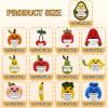 13Pcs Positive Crochet Fruits Strawberry Avocado Doll - Valentines Birthday Bulk Gifts Cheer Up for Women, Girls, Mom, Girlfriend Handmade Desk Home Decor Inspirational Support Coworker Teen view 2