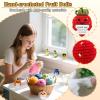 13Pcs Positive Crochet Fruits Strawberry Avocado Doll - Valentines Birthday Bulk Gifts Cheer Up for Women, Girls, Mom, Girlfriend Handmade Desk Home Decor Inspirational Support Coworker Teen view 4