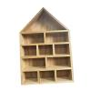 PawwJoy Shadow Box Display Shelf Wall Storage Rack for Miniature Figures and Collectibles, Wooden Wall Mounted Organizer with Rustic Design for Office Porch Entryway, 10.04 x 14.96 x 2.28 Inches view 4