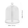 AlluraPet Figure Display Rotating Dustproof Hanger Doll Display Stand for Charms Figures Anime Characters Action Figures, White view 3