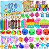 124 Pack Fidget Toys for Kids, Stress Relief Sensory Toy with Autism Autistic, Treasure Box Toys for Classroom, Prizes for Kids, Party Favors, Pinata Stuffers, Stocking Stuffers view 1