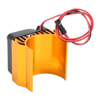 1/10 RC Car 3650 Brushless Motor Cooling Fan 540 Brushed Motor Fan with Heatsink Quality Aluminum and Plastic Materials Sturdy Durable Long Service Life Upgrade Parts Redu