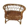 1:12 Doll House Rattan Chair Miniature Craft Woven Furniture for Doll Ob11 Wicker Chair Accessories 6.30x4.72 inch view 1