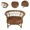 1:12 Doll House Rattan Chair Miniature Craft Woven Furniture for Doll Ob11 Wicker Chair Accessories 6.30x4.72 inch view 2