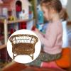 1:12 Doll House Rattan Chair Miniature Craft Woven Furniture for Doll Ob11 Wicker Chair Accessories 6.30x4.72 inch view 4