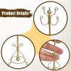 1/12 Dollhouse Coat Tree Metal Clothes Hanger Model Coat Rack Stand Mini Furniture Toy for DIY Scene Entryway Decoration Accessory view 3