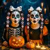 Halloween Hair Accessories, 2 Pcs Eyeball Braided Hair Extensions, Spooky Synthetic Tie-On Braids for Girls & Women, Fun Trick-or-Treat Cosplay Party Decorations view 2