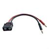 10AWG Silicone QS8 Charging Cable with 4mm Banana-Plug to QS8 Connector for RC Drones Electric Cars Boats Remote Control Devices 30cm Black High Current Resistant Flexible Durable-Wire view 1