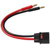 10AWG Silicone QS8 Charging Cable with 4mm Banana-Plug to QS8 Connector for RC Drones Electric Cars Boats Remote Control Devices 30cm Black High Current Resistant Flexible Durable-Wire view 2