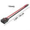 10AWG Silicone QS8 Charging Cable with 4mm Banana-Plug to QS8 Connector for RC Drones Electric Cars Boats Remote Control Devices 30cm Black High Current Resistant Flexible Durable-Wire view 4