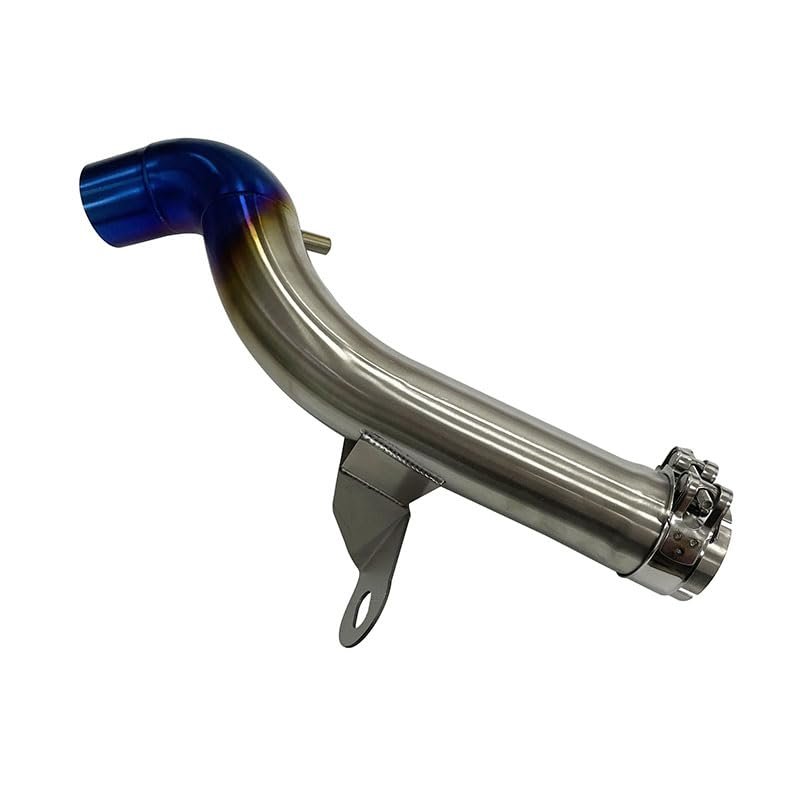 Motorcycle Exhaust Muffler Middle Link Pipe Connect Slip On Connector for F750GS F850 GS F750 GS 2018-2021 ADV 2020 2019(Blue)
