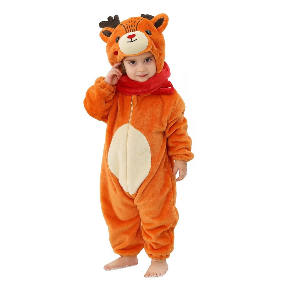 ABTSHU Baby Reindeer Costume Toddler Halloween Dress Up Outfit 18-24 Months
