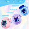 FIOPAZ 3-in-1 Silicone Case for Tamagotchi Paradise, Full Drop Protection for Tamagotchi Paradise Accessories with Body Case & Top Cover & Knob Cap & Lanyard, Connect Without Removal (Purple) view 3