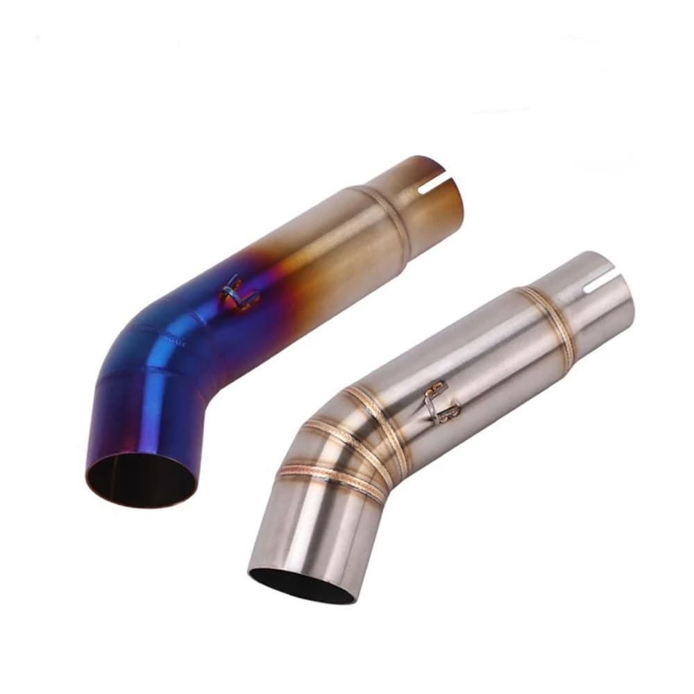 Motorcycle Accessories Stainless Steel Exhaust Pipe Connection Pipe Suitable for GSX-S750 midsection 17 18 19 20 21(Silver)